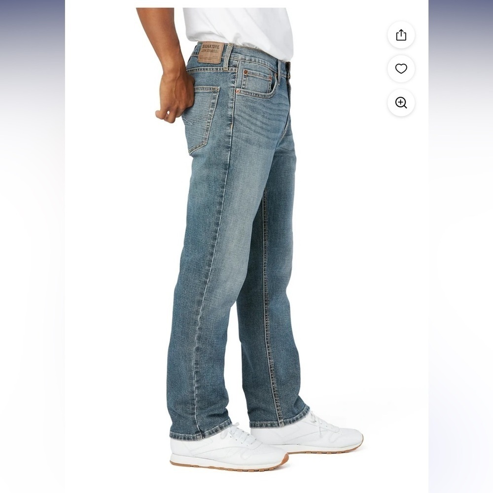 Levi Strauss Signature Mens Athletic Fit jeans - Picture 3 of 9